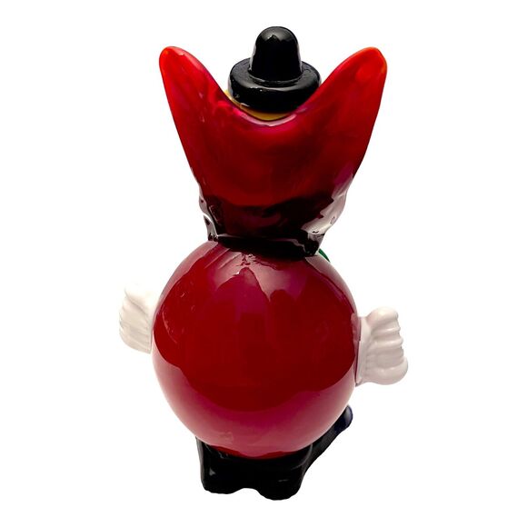 VTG Murano Italy Art Glass 7" BALL CLOWN FIGURINE Fratelli Pitau Art Paperweight - Picture 3 of 5